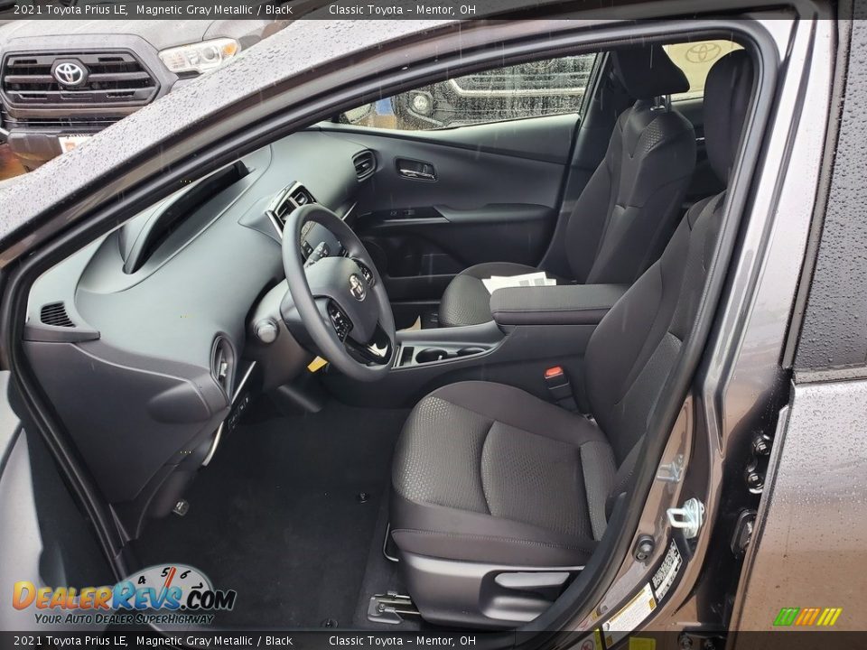 Black Interior - 2021 Toyota Prius LE Photo #2