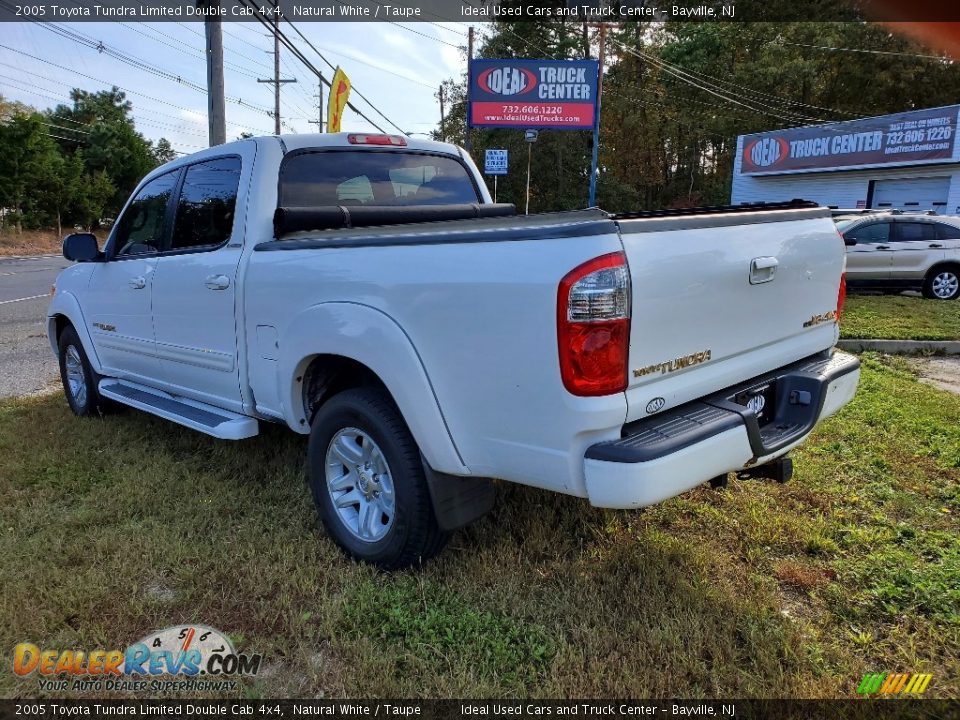 2005 Toyota Tundra Limited Double Cab 4x4 Natural White / Taupe Photo #4