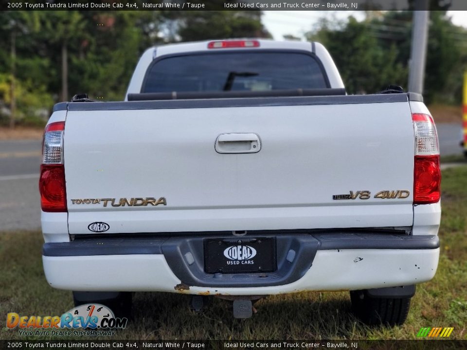 2005 Toyota Tundra Limited Double Cab 4x4 Natural White / Taupe Photo #5