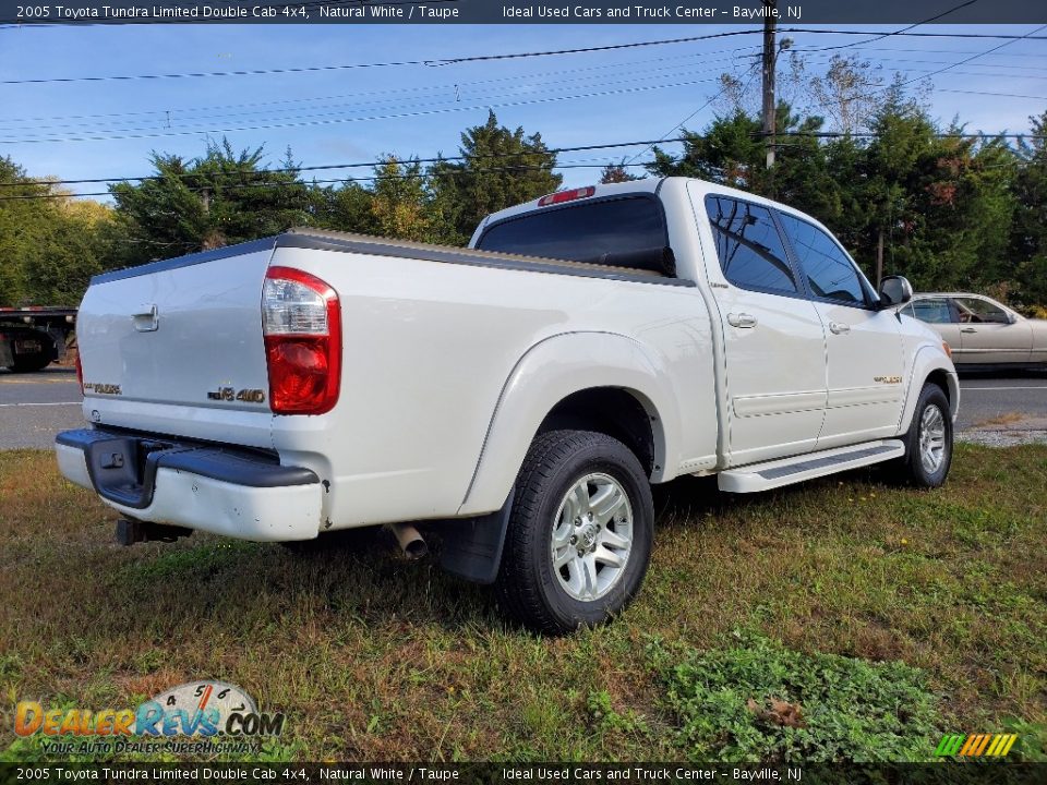 2005 Toyota Tundra Limited Double Cab 4x4 Natural White / Taupe Photo #6