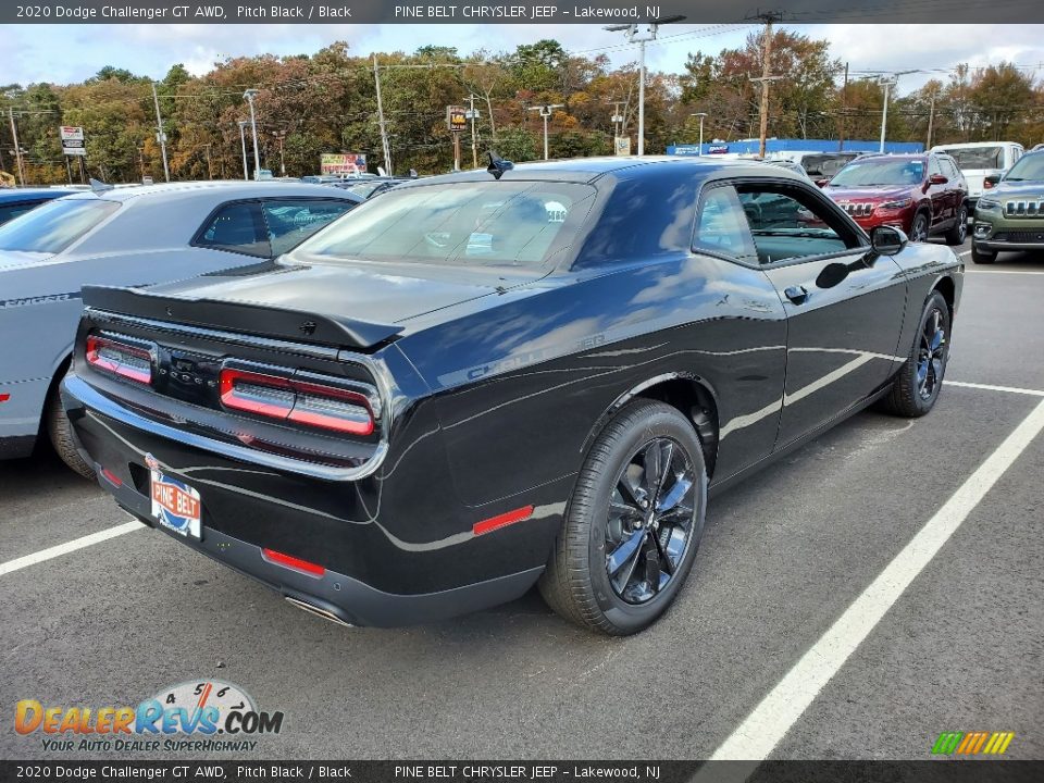 2020 Dodge Challenger GT AWD Pitch Black / Black Photo #7