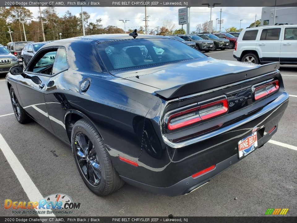 2020 Dodge Challenger GT AWD Pitch Black / Black Photo #9