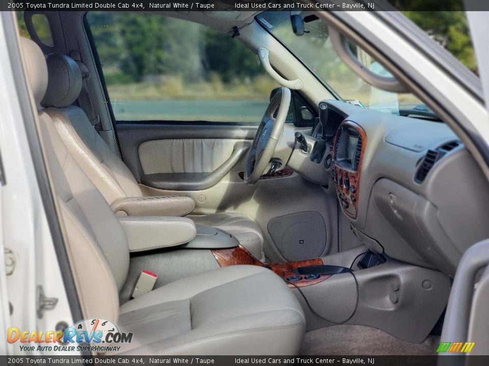 Taupe Interior - 2005 Toyota Tundra Limited Double Cab 4x4 Photo #10