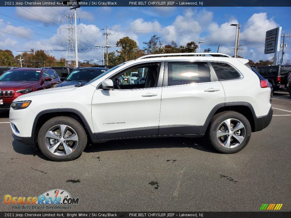 Bright White 2021 Jeep Cherokee Limited 4x4 Photo #4