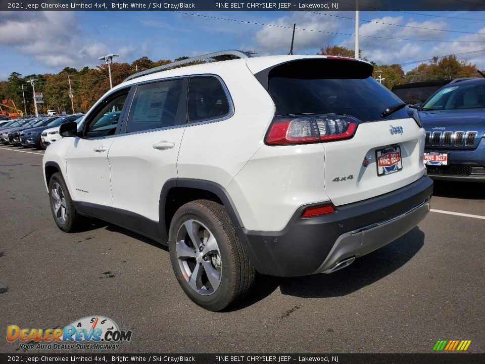 2021 Jeep Cherokee Limited 4x4 Bright White / Ski Gray/Black Photo #6