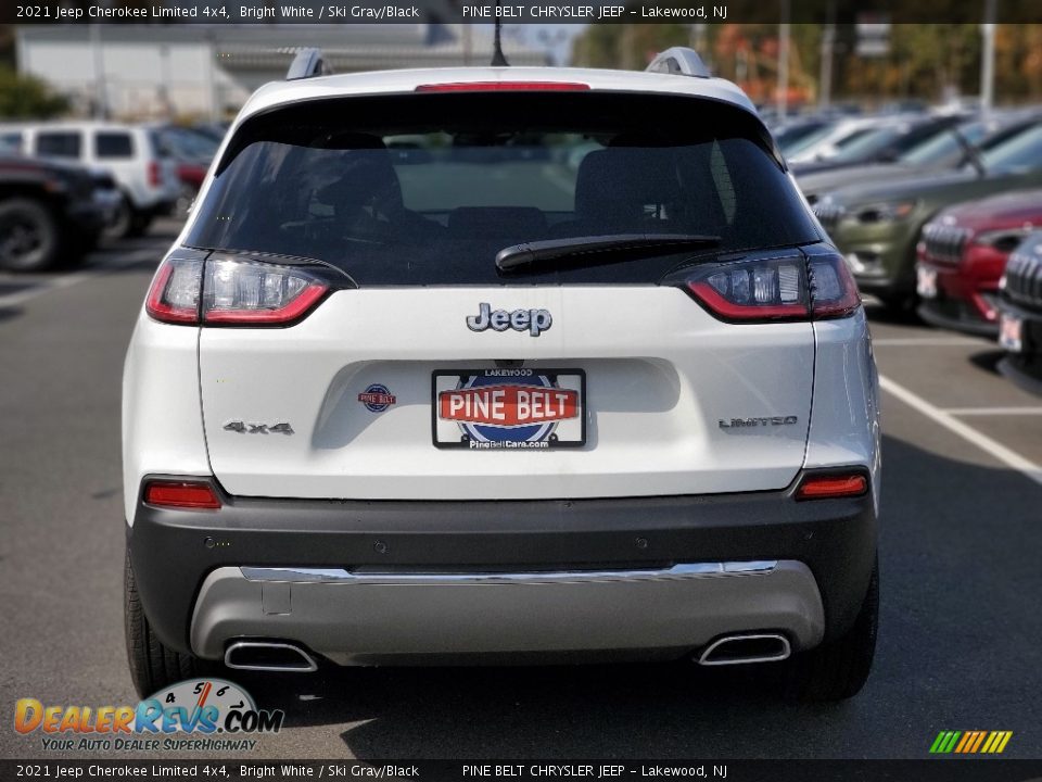 2021 Jeep Cherokee Limited 4x4 Bright White / Ski Gray/Black Photo #7