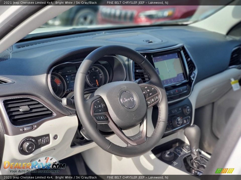 2021 Jeep Cherokee Limited 4x4 Bright White / Ski Gray/Black Photo #10