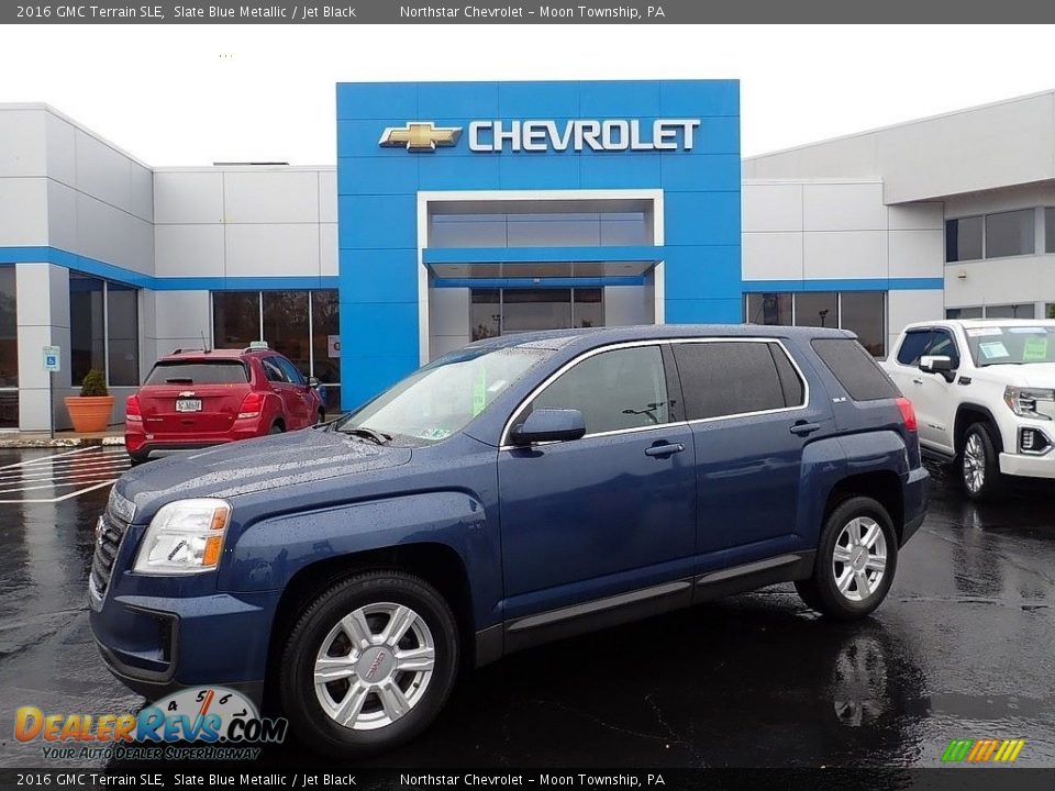 2016 GMC Terrain SLE Slate Blue Metallic / Jet Black Photo #1