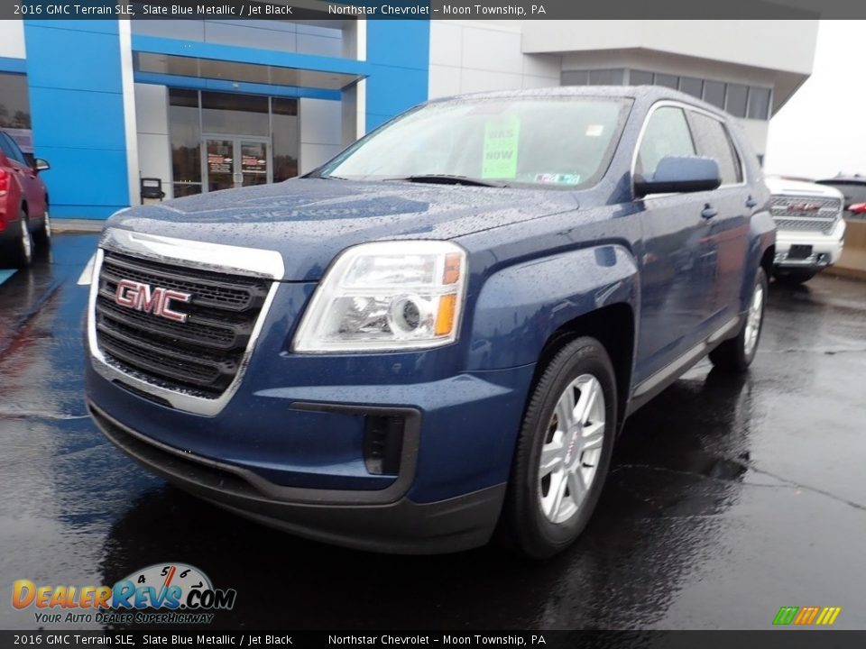 2016 GMC Terrain SLE Slate Blue Metallic / Jet Black Photo #2