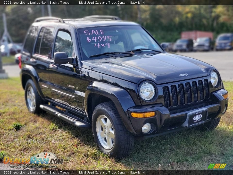 2002 Jeep Liberty Limited 4x4 Black / Taupe Photo #2