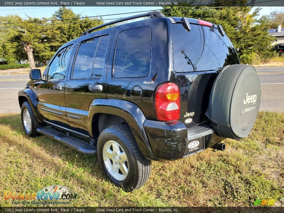 2002 Jeep Liberty Limited 4x4 Black / Taupe Photo #6