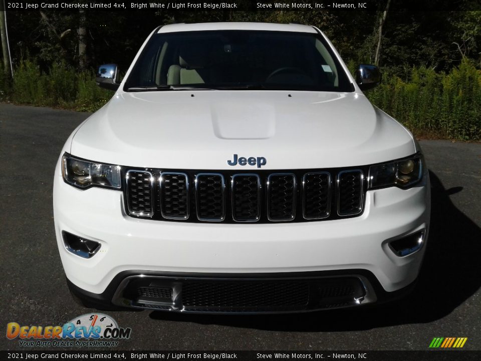 2021 Jeep Grand Cherokee Limited 4x4 Bright White / Light Frost Beige/Black Photo #3