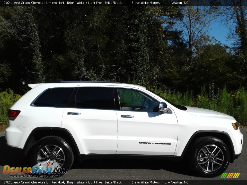 2021 Jeep Grand Cherokee Limited 4x4 Bright White / Light Frost Beige/Black Photo #5