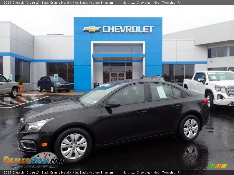 2015 Chevrolet Cruze LS Black Granite Metallic / Jet Black/Medium Titanium Photo #1