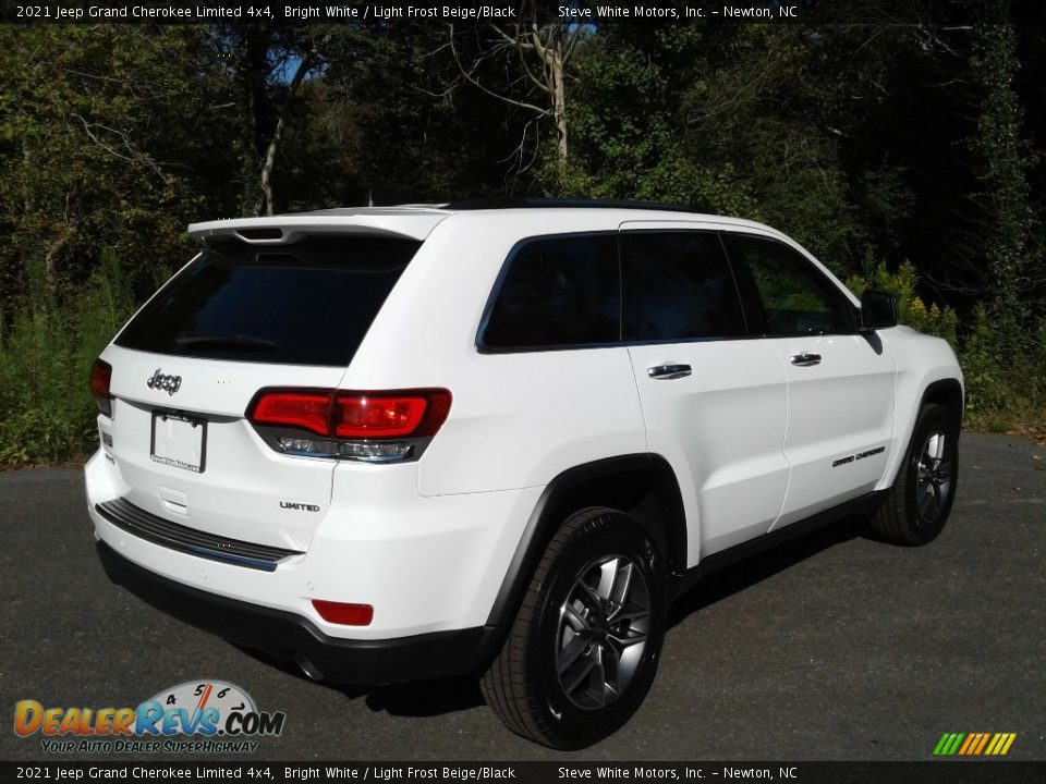2021 Jeep Grand Cherokee Limited 4x4 Bright White / Light Frost Beige/Black Photo #6