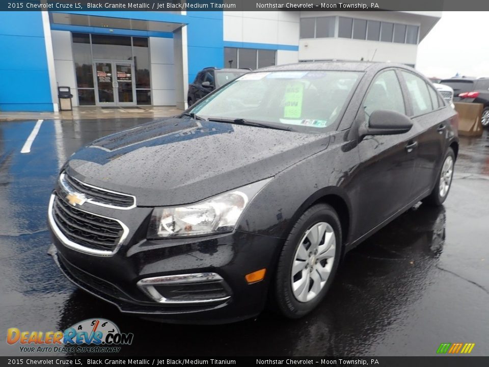 2015 Chevrolet Cruze LS Black Granite Metallic / Jet Black/Medium Titanium Photo #2