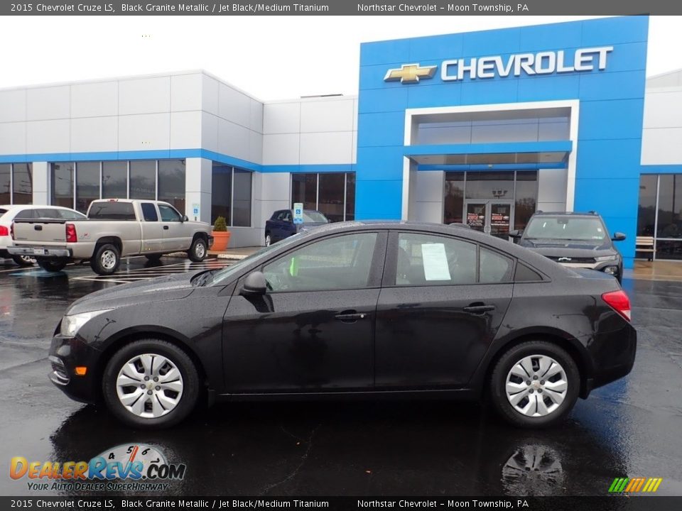 2015 Chevrolet Cruze LS Black Granite Metallic / Jet Black/Medium Titanium Photo #3