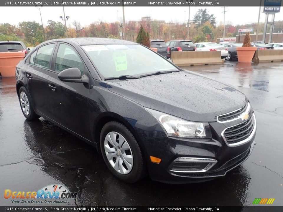 2015 Chevrolet Cruze LS Black Granite Metallic / Jet Black/Medium Titanium Photo #11