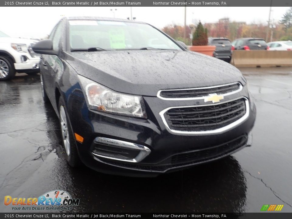 2015 Chevrolet Cruze LS Black Granite Metallic / Jet Black/Medium Titanium Photo #12