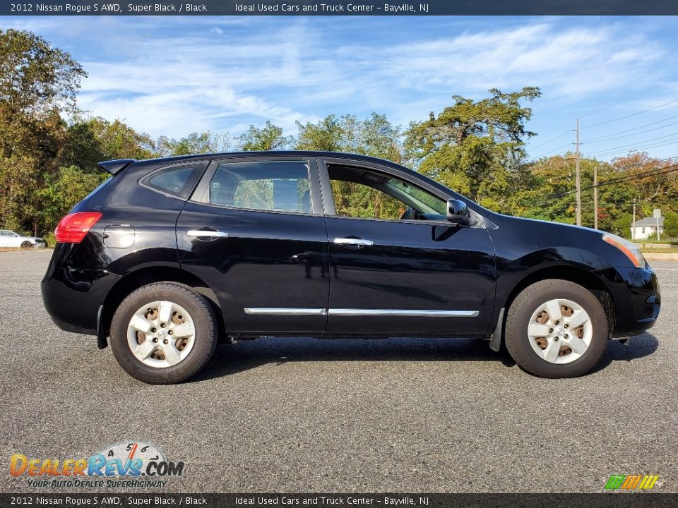 2012 Nissan Rogue S AWD Super Black / Black Photo #8