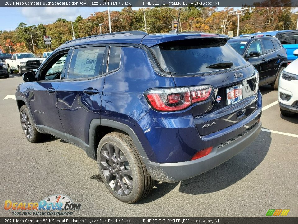 2021 Jeep Compass 80th Special Edition 4x4 Jazz Blue Pearl / Black Photo #6