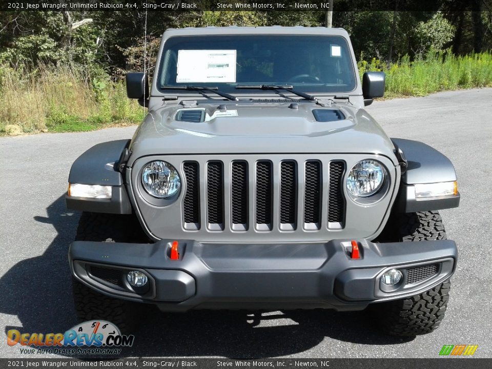 2021 Jeep Wrangler Unlimited Rubicon 4x4 Sting-Gray / Black Photo #3