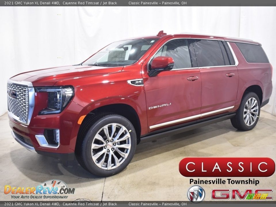 2021 GMC Yukon XL Denali 4WD Cayenne Red Tintcoat / Jet Black Photo #1