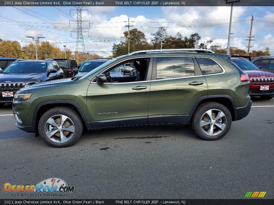 Olive Green Pearl 2021 Jeep Cherokee Limited 4x4 Photo #4