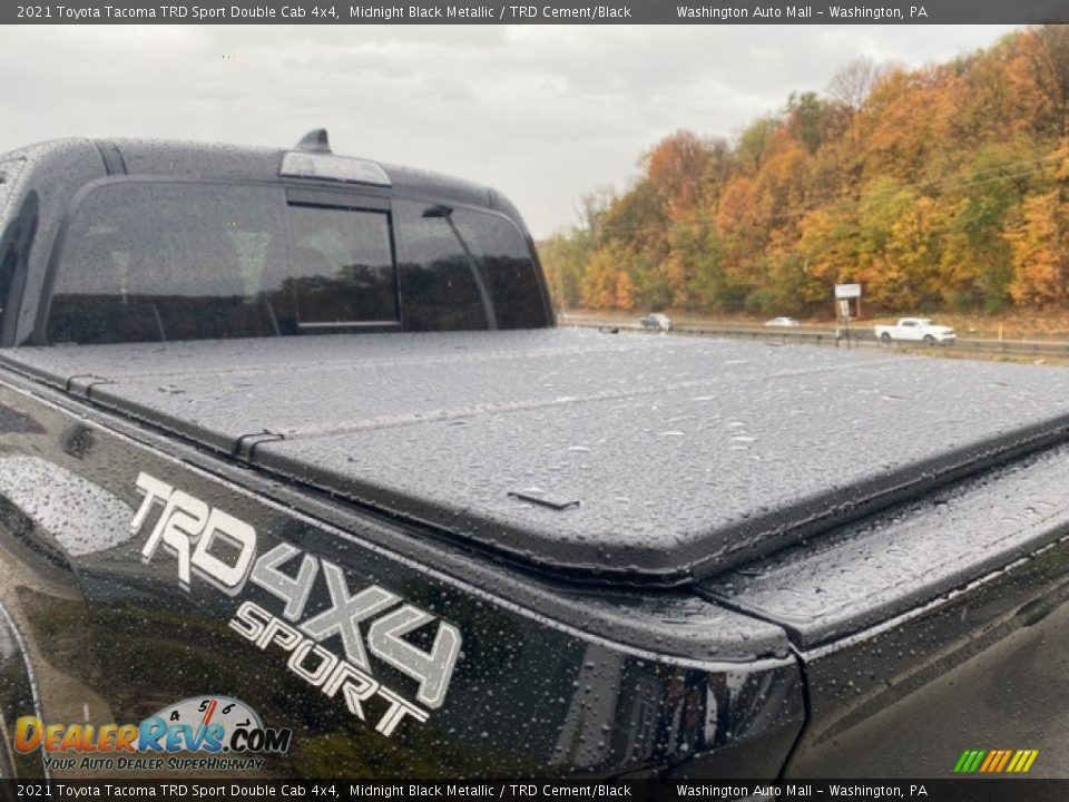 2021 Toyota Tacoma TRD Sport Double Cab 4x4 Midnight Black Metallic / TRD Cement/Black Photo #12