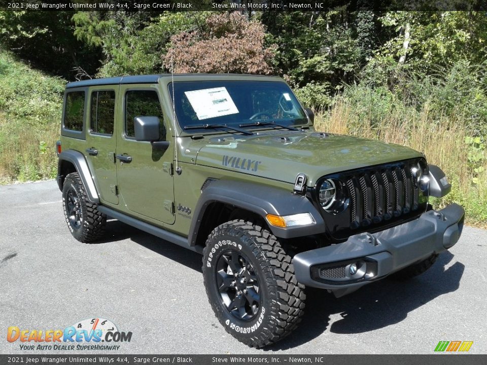 Sarge Green 2021 Jeep Wrangler Unlimited Willys 4x4 Photo #4