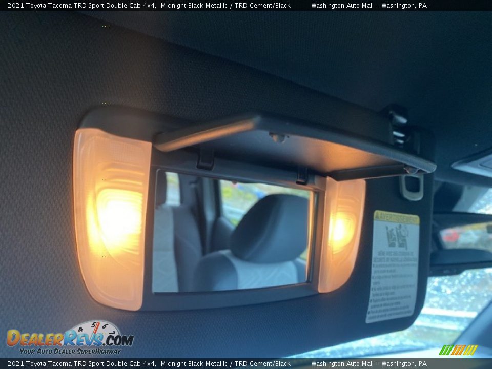 2021 Toyota Tacoma TRD Sport Double Cab 4x4 Midnight Black Metallic / TRD Cement/Black Photo #29