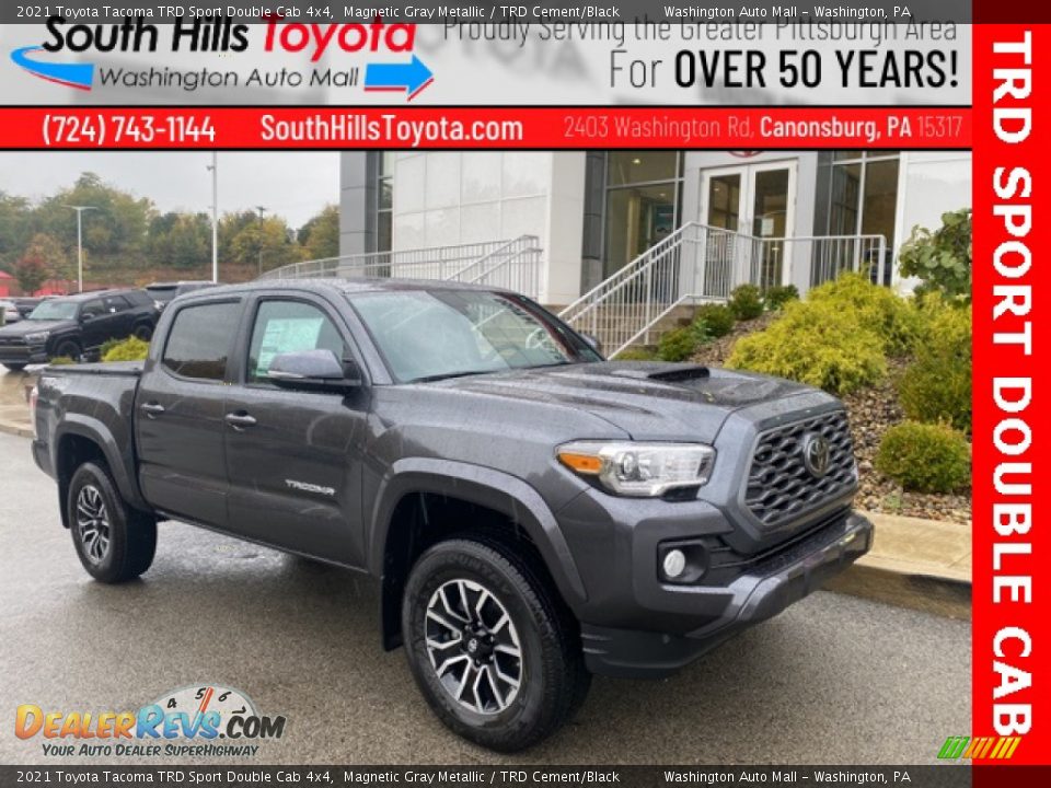 2021 Toyota Tacoma TRD Sport Double Cab 4x4 Magnetic Gray Metallic / TRD Cement/Black Photo #1