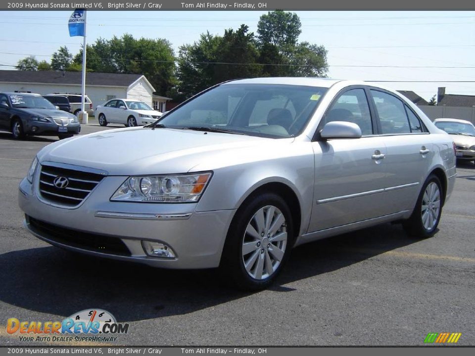 2009 Hyundai Sonata Limited V6 Bright Silver / Gray Photo #1