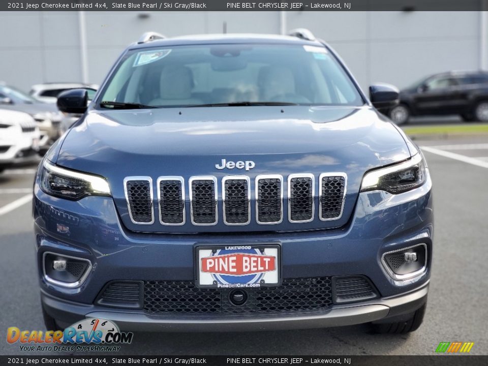 2021 Jeep Cherokee Limited 4x4 Slate Blue Pearl / Ski Gray/Black Photo #3