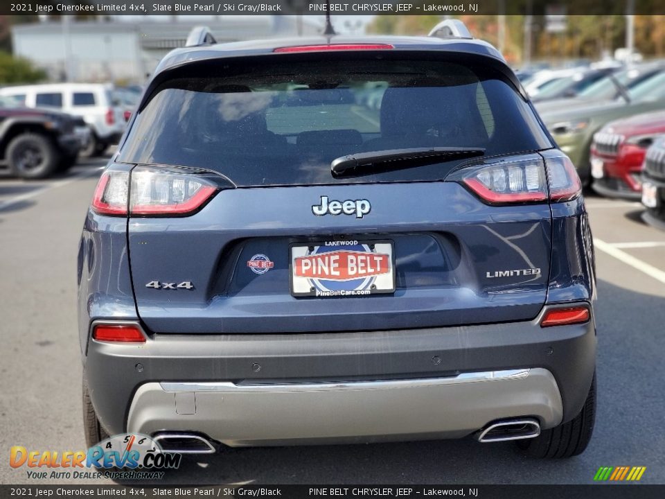 2021 Jeep Cherokee Limited 4x4 Slate Blue Pearl / Ski Gray/Black Photo #7