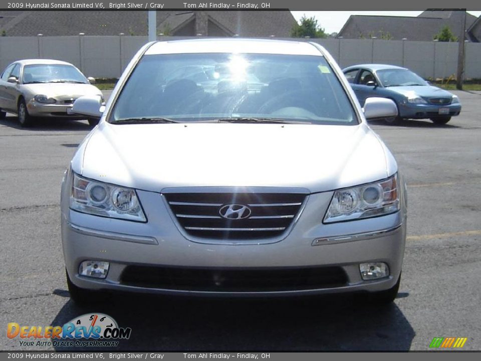 2009 Hyundai Sonata Limited V6 Bright Silver / Gray Photo #8