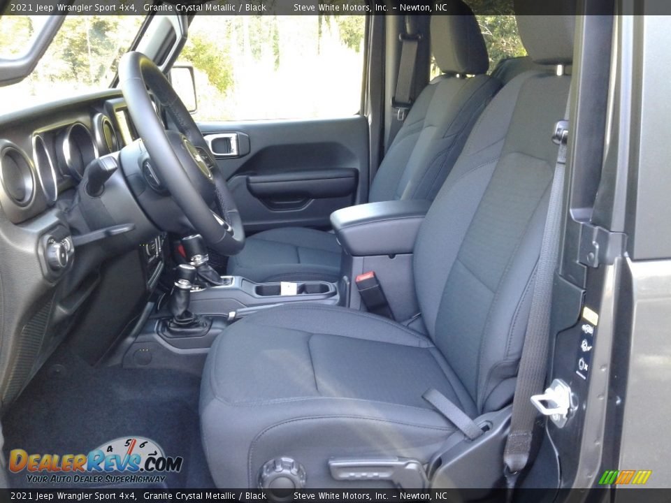Black Interior - 2021 Jeep Wrangler Sport 4x4 Photo #10