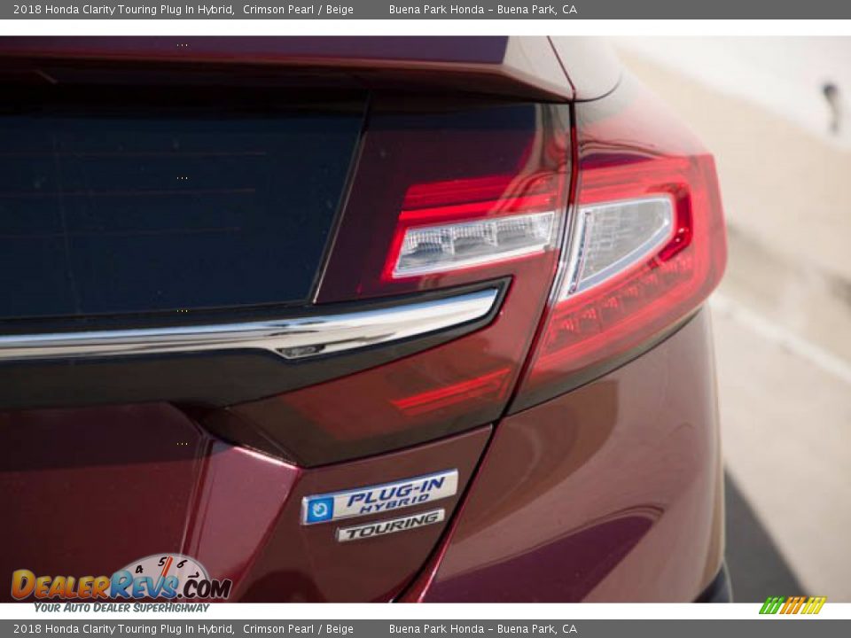 2018 Honda Clarity Touring Plug In Hybrid Crimson Pearl / Beige Photo #11