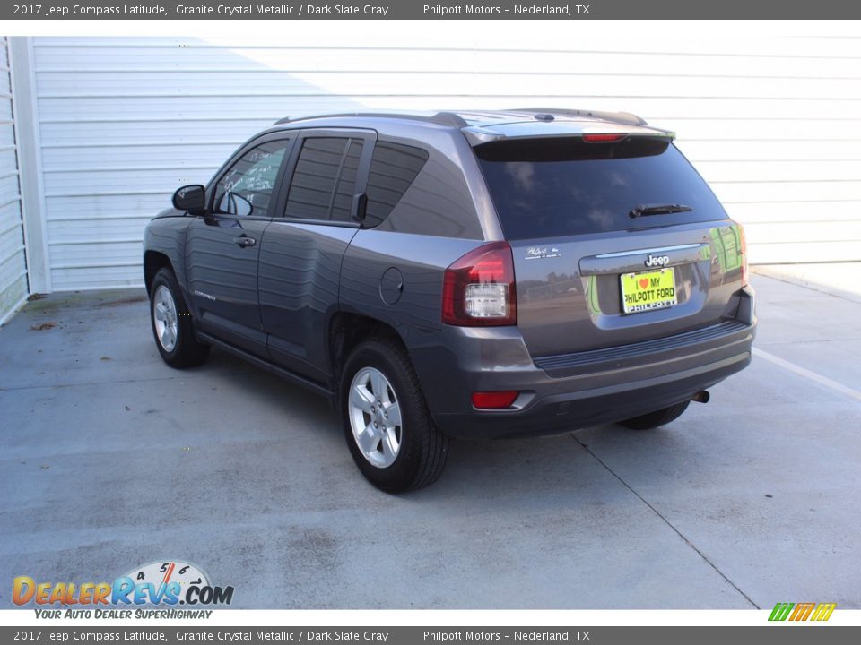 2017 Jeep Compass Latitude Granite Crystal Metallic / Dark Slate Gray Photo #8