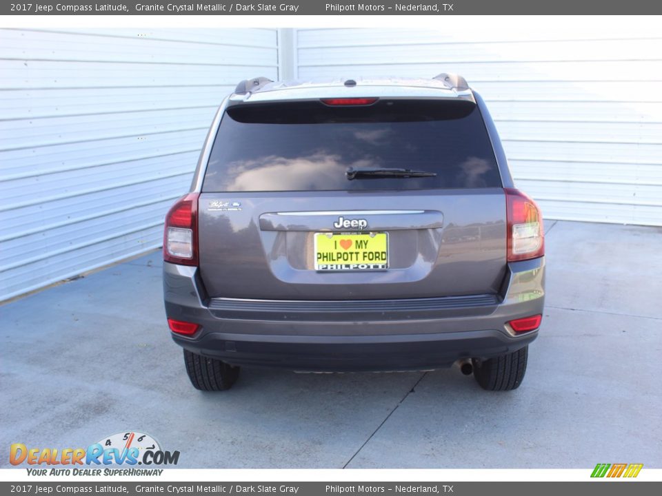 2017 Jeep Compass Latitude Granite Crystal Metallic / Dark Slate Gray Photo #9