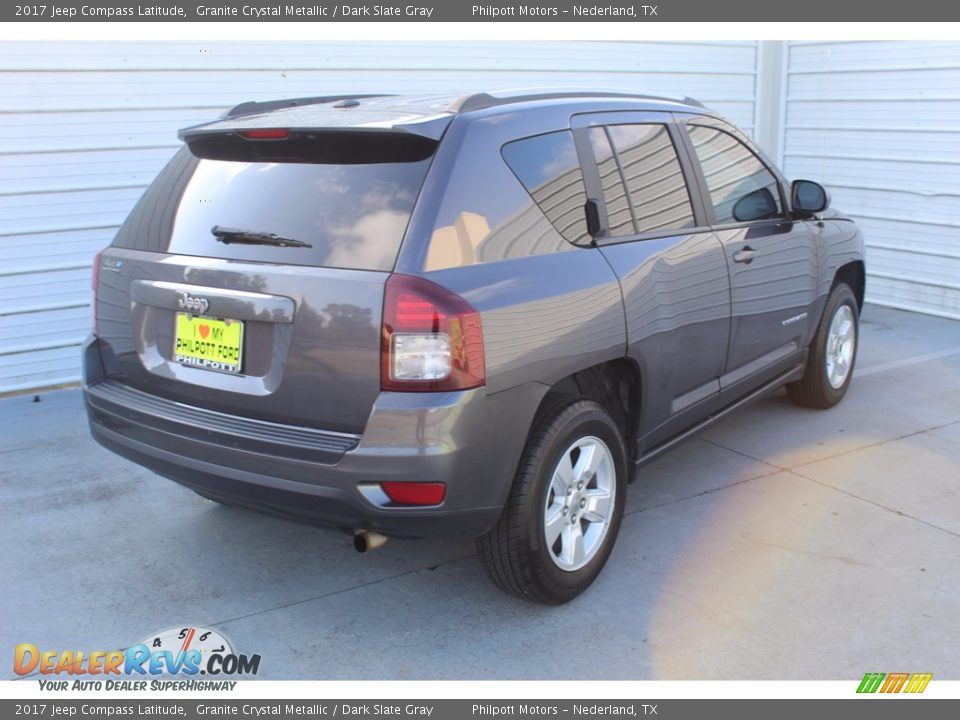 2017 Jeep Compass Latitude Granite Crystal Metallic / Dark Slate Gray Photo #10