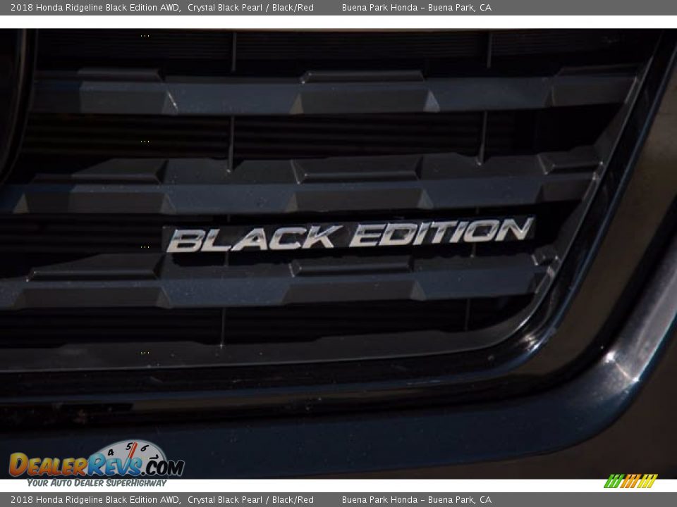 2018 Honda Ridgeline Black Edition AWD Crystal Black Pearl / Black/Red Photo #8