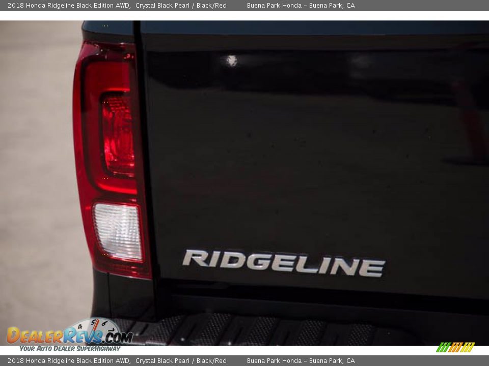 2018 Honda Ridgeline Black Edition AWD Crystal Black Pearl / Black/Red Photo #11