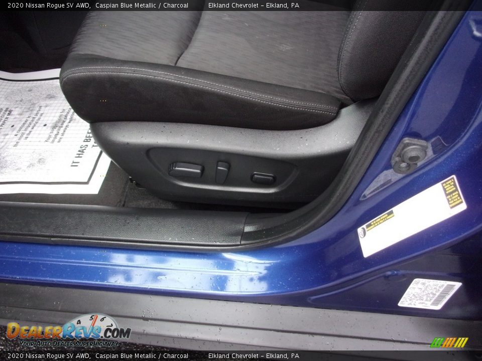 2020 Nissan Rogue SV AWD Caspian Blue Metallic / Charcoal Photo #12
