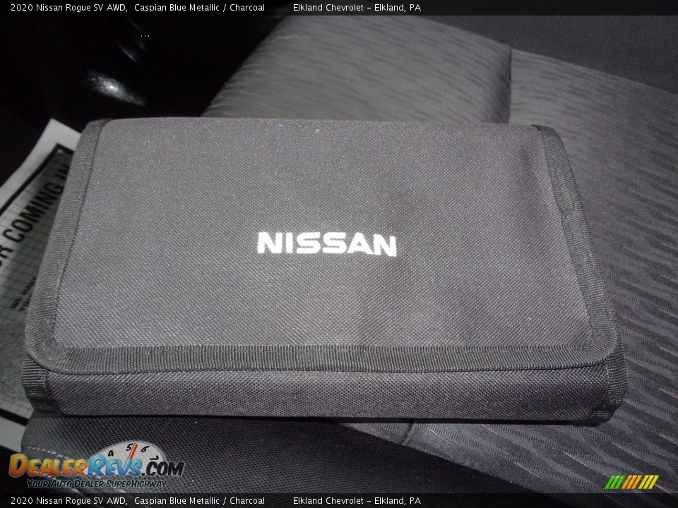 2020 Nissan Rogue SV AWD Caspian Blue Metallic / Charcoal Photo #27
