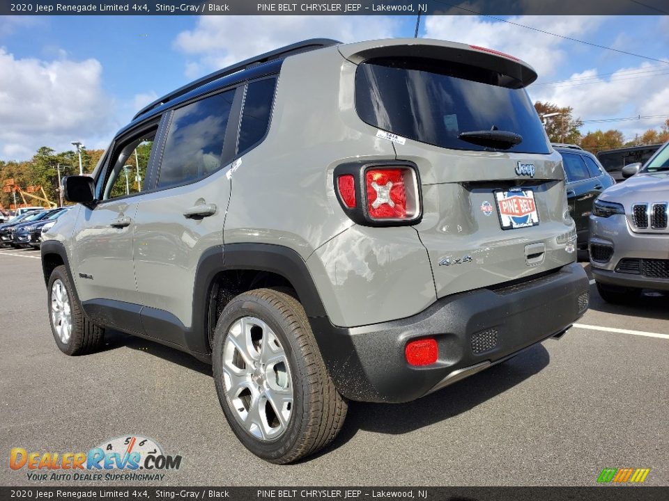 2020 Jeep Renegade Limited 4x4 Sting-Gray / Black Photo #6