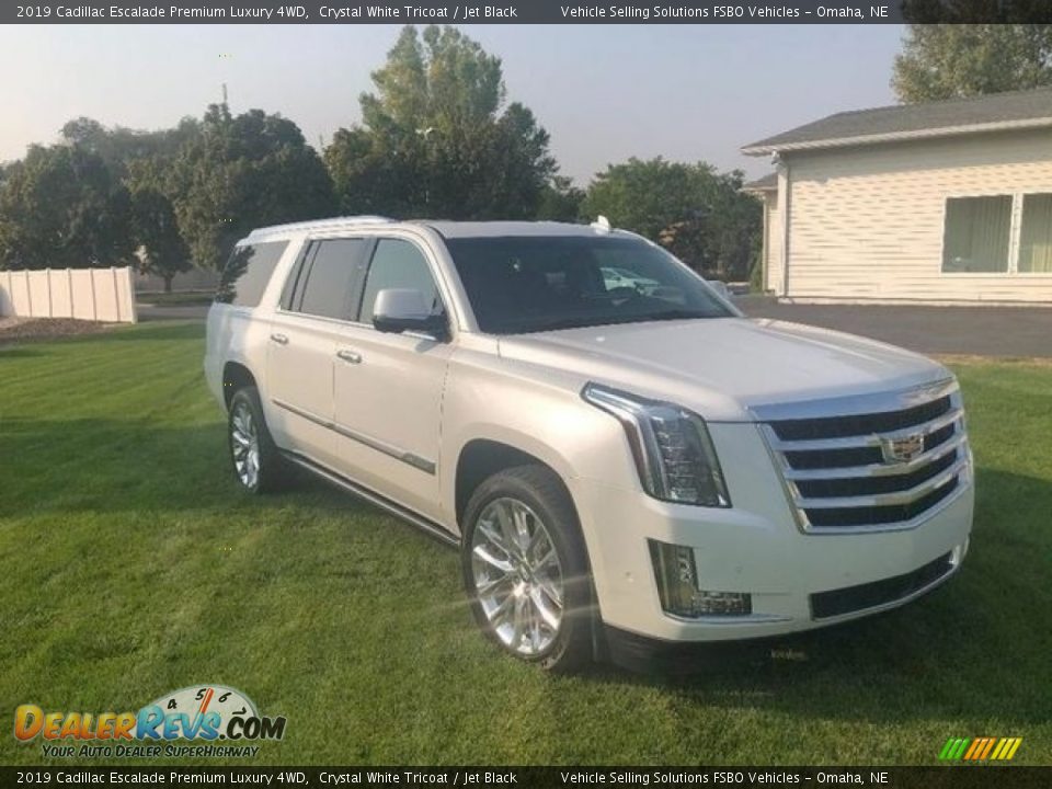 2019 Cadillac Escalade Premium Luxury 4WD Crystal White Tricoat / Jet Black Photo #5