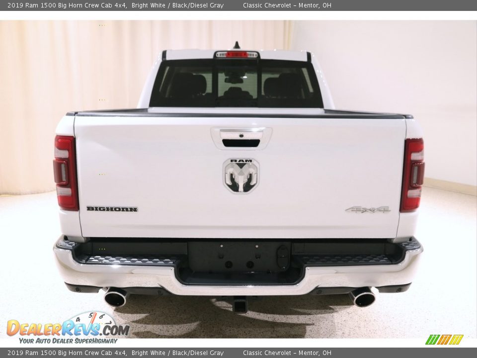 2019 Ram 1500 Big Horn Crew Cab 4x4 Bright White / Black/Diesel Gray Photo #21