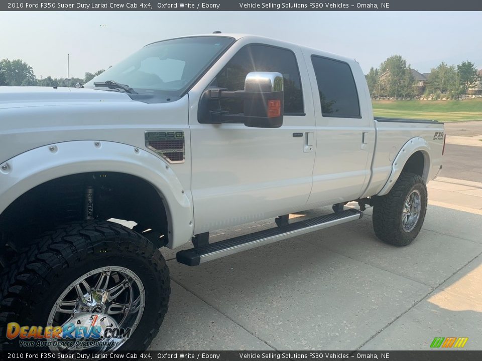 2010 Ford F350 Super Duty Lariat Crew Cab 4x4 Oxford White / Ebony Photo #1