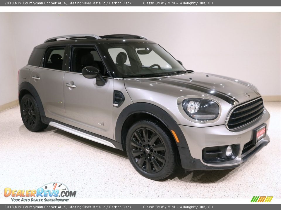 2018 Mini Countryman Cooper ALL4 Melting Silver Metallic / Carbon Black Photo #1